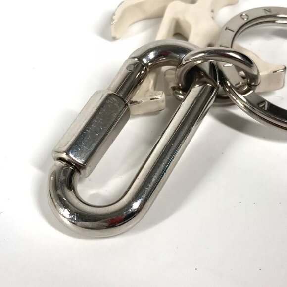 LOUIS VUITTON LV logo with carabiner Portocle-LV Sharp Bag Charm Key Holder - Picture 6 of 12